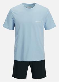 Combinaisons Pyjama Court coton droit - 12273635 homme bleu Jack & Jones Combinaisons Pyjama Court coton droit - 12273635 homme bleu Bleu