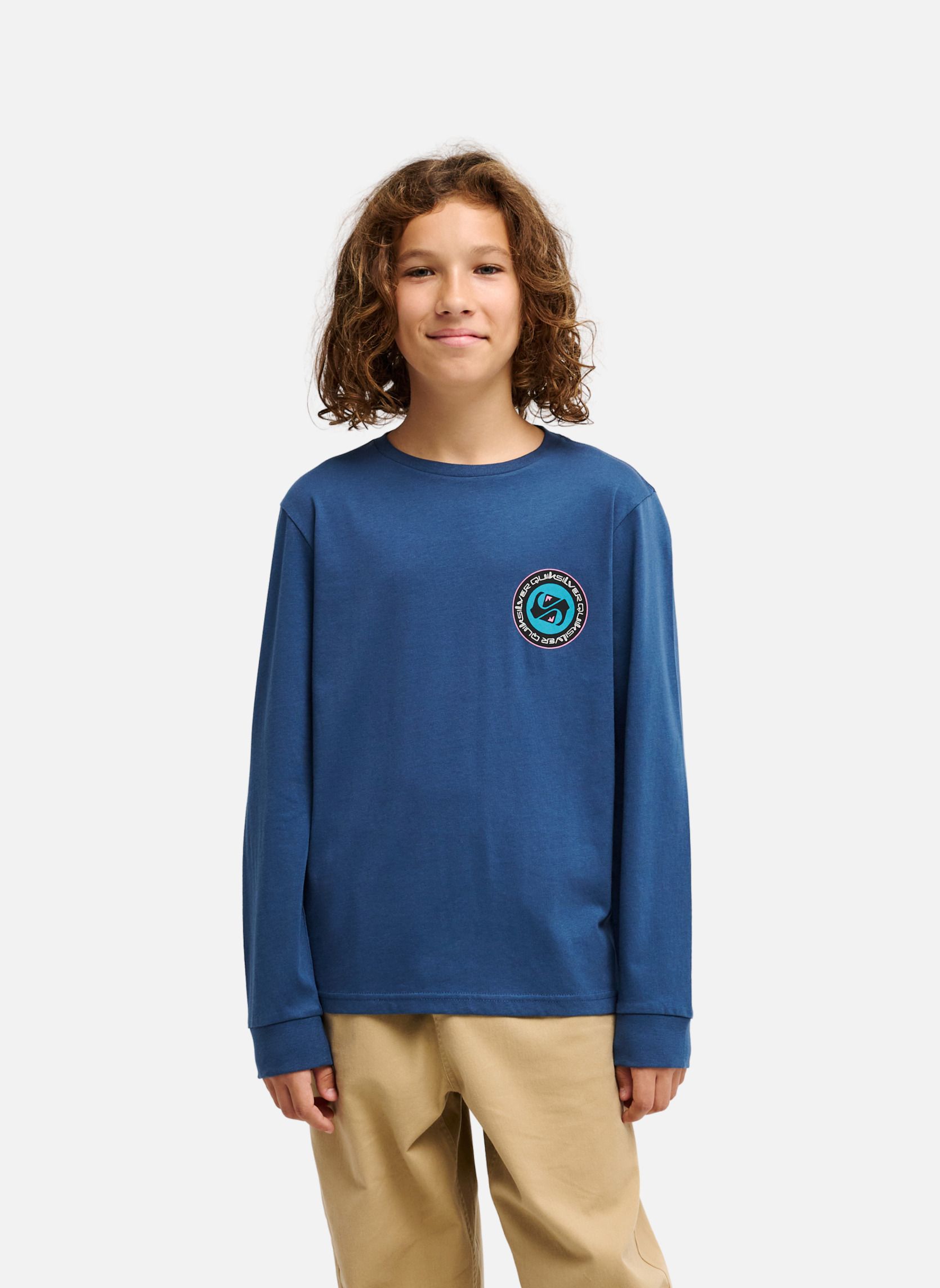 Tee-shirts Ev Duality garçon bleu Quiksilver Tee-shirts Ev Duality garçon bleu Bleu