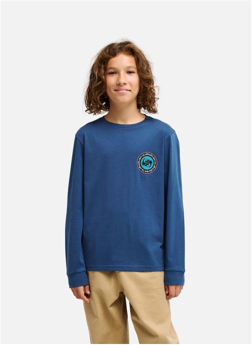 Quiksilver Tee-shirts Ev Duality garçon bleu