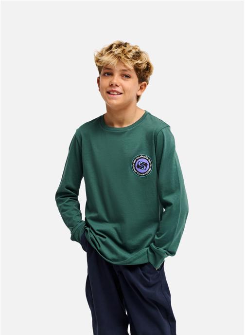 Quiksilver Tee-shirts Ev Duality garçon vert