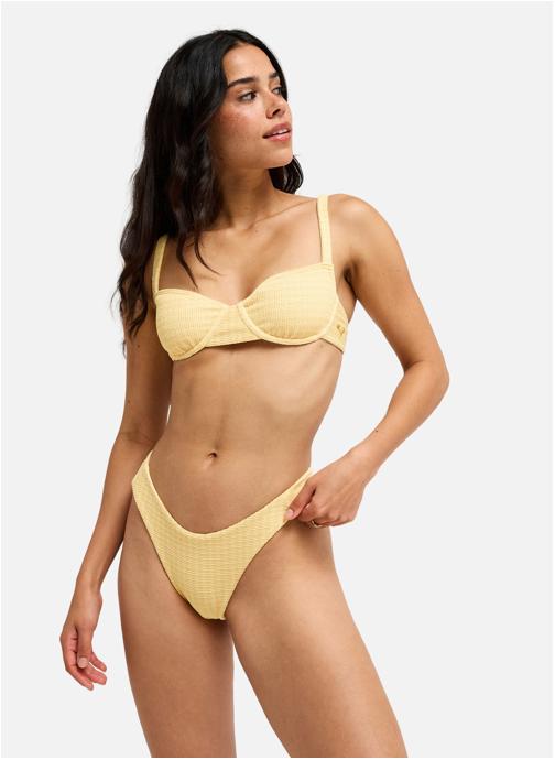 Roxy Bas de maillot culotte Golden Haze Cheeky High Leg femme jaune