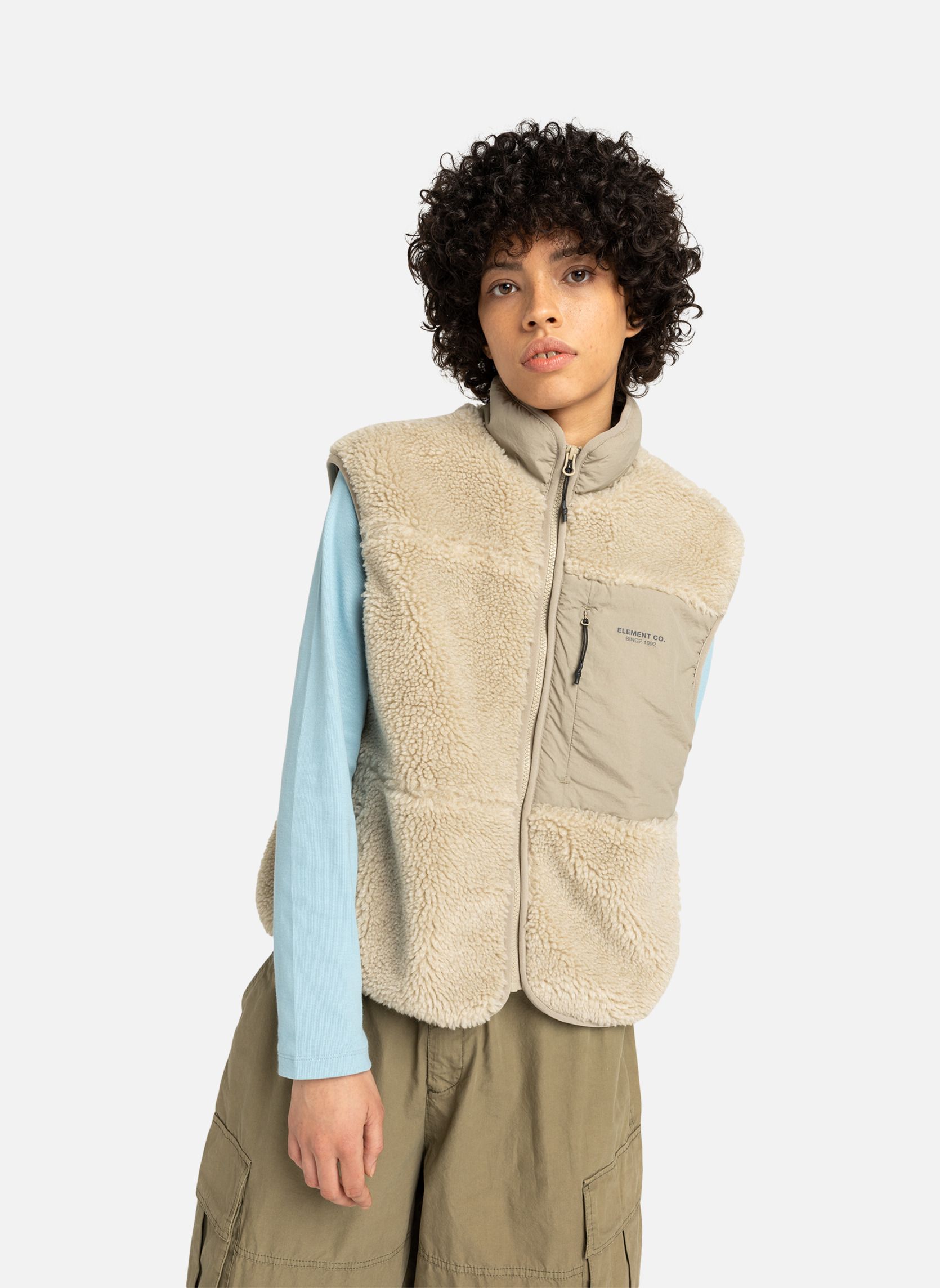 Blousons Lake Sherpa W femme beige Element Blousons Lake Sherpa W femme beige Beige