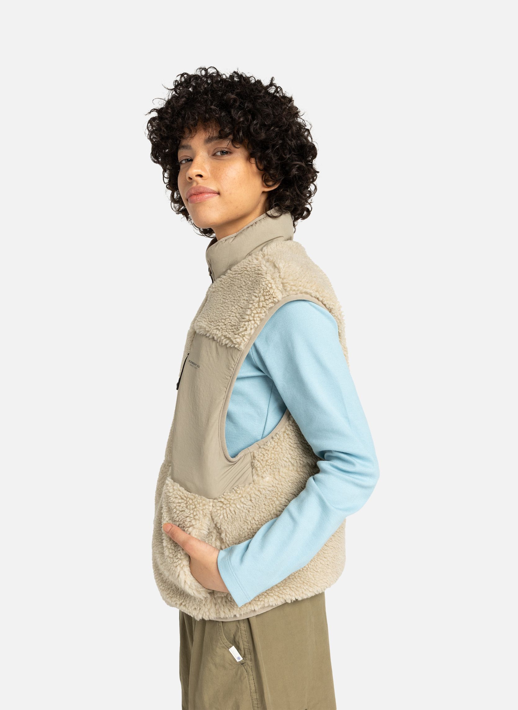 Blousons Lake Sherpa W femme beige Element Blousons Lake Sherpa W femme beige Beige