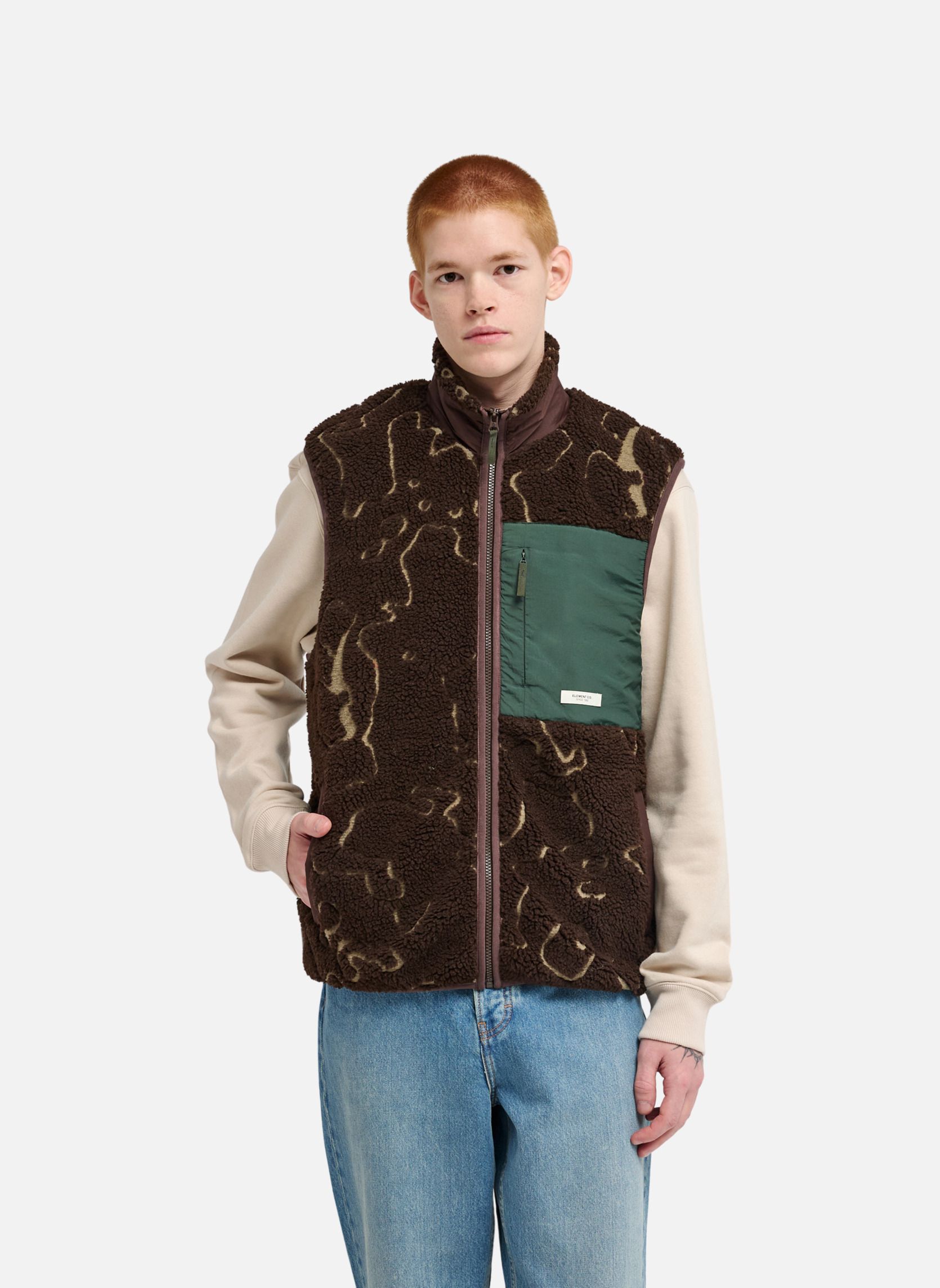 Blousons Lake Sherpa homme marron Element Blousons Lake Sherpa homme marron Marron