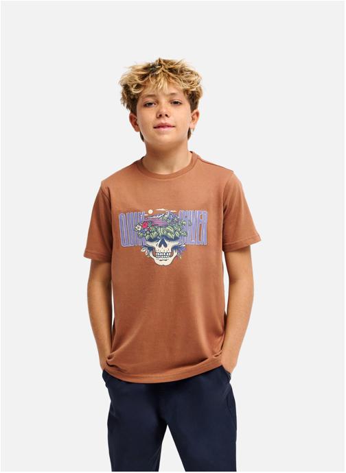 Quiksilver Tee-shirts Paradise Point Y garçon marron