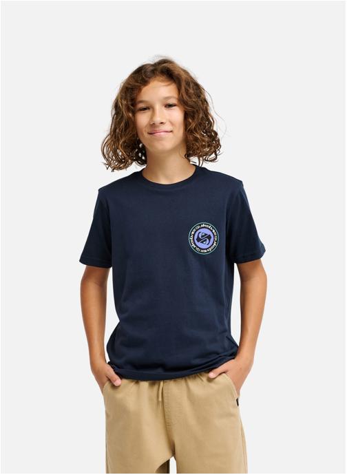 Quiksilver Tee-shirts Ev Duality garçon bleu