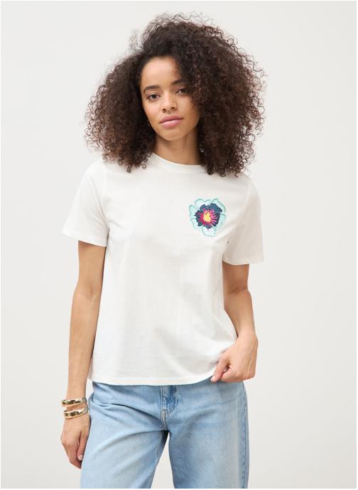 Bonobo Tee-shirts POPFLOCOUF femme blanc