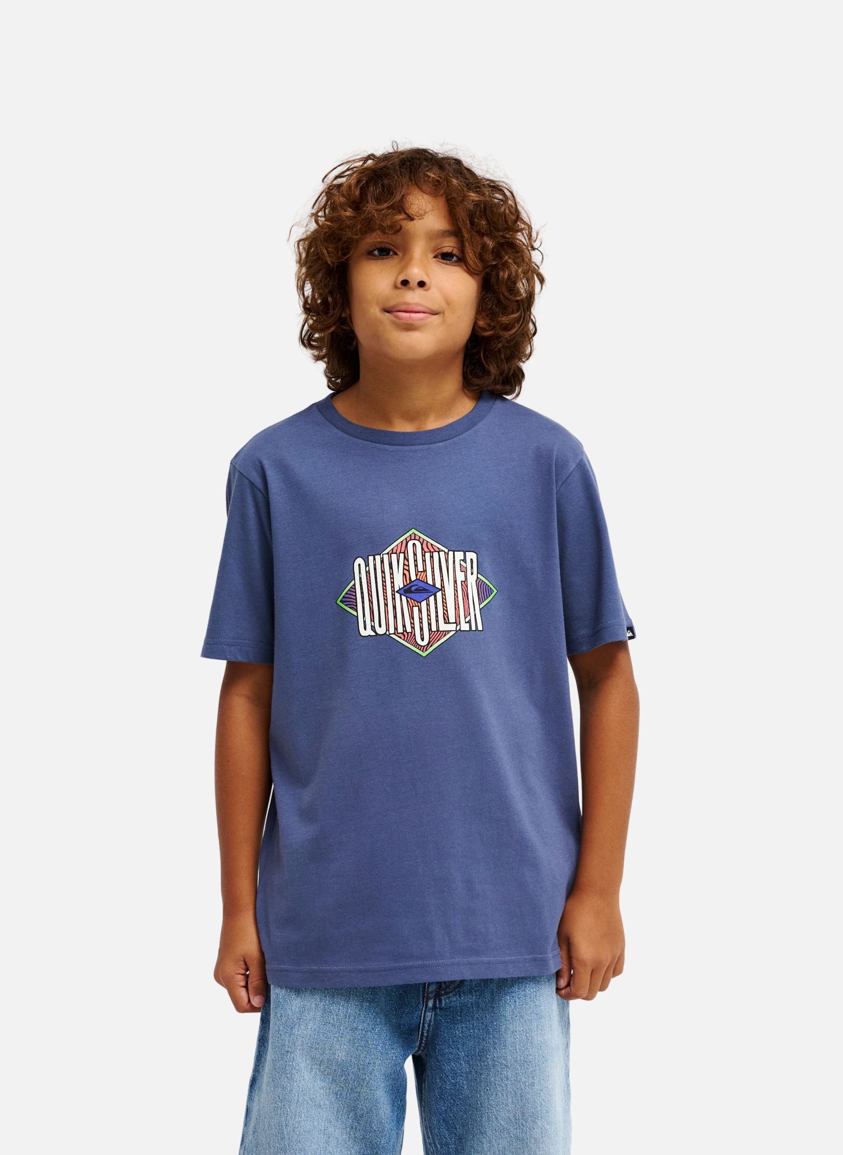 Tee-shirts Losange garçon bleu Quiksilver Tee-shirts Losange garçon bleu Bleu