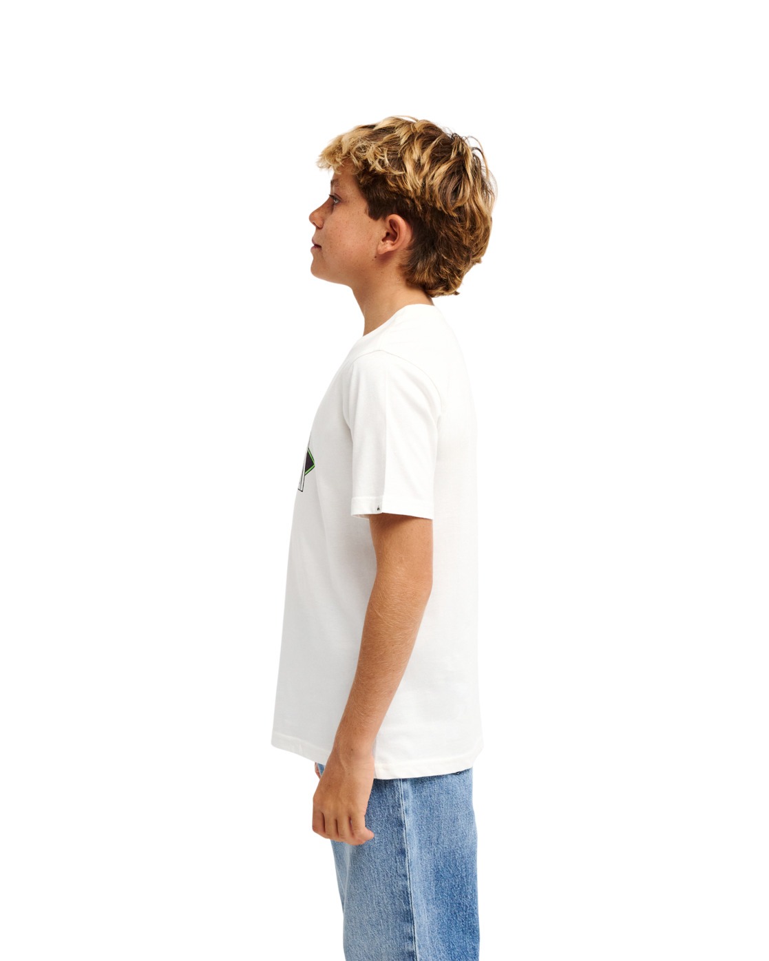 Tee-shirts Losange garçon blanc Quiksilver Tee-shirts Losange garçon blanc Blanc