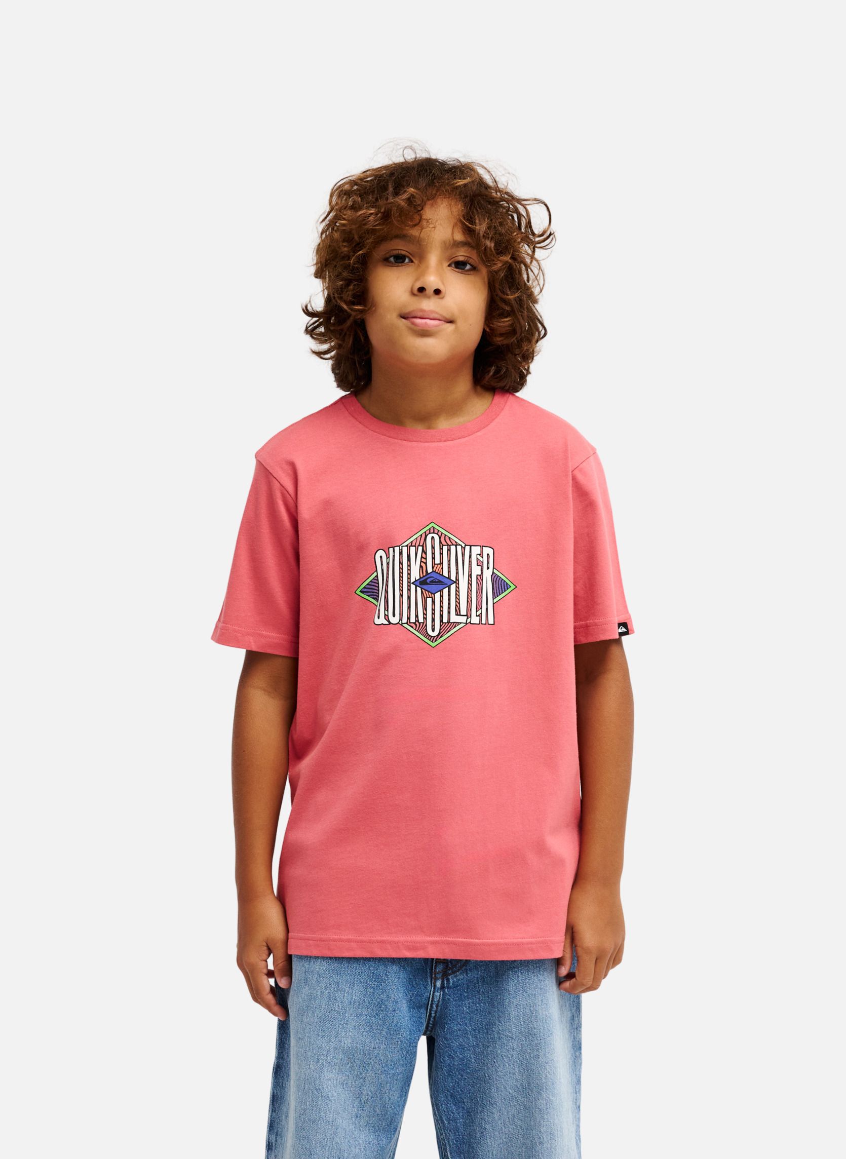 Tee-shirts Losange garçon rose Quiksilver Tee-shirts Losange garçon rose Rose