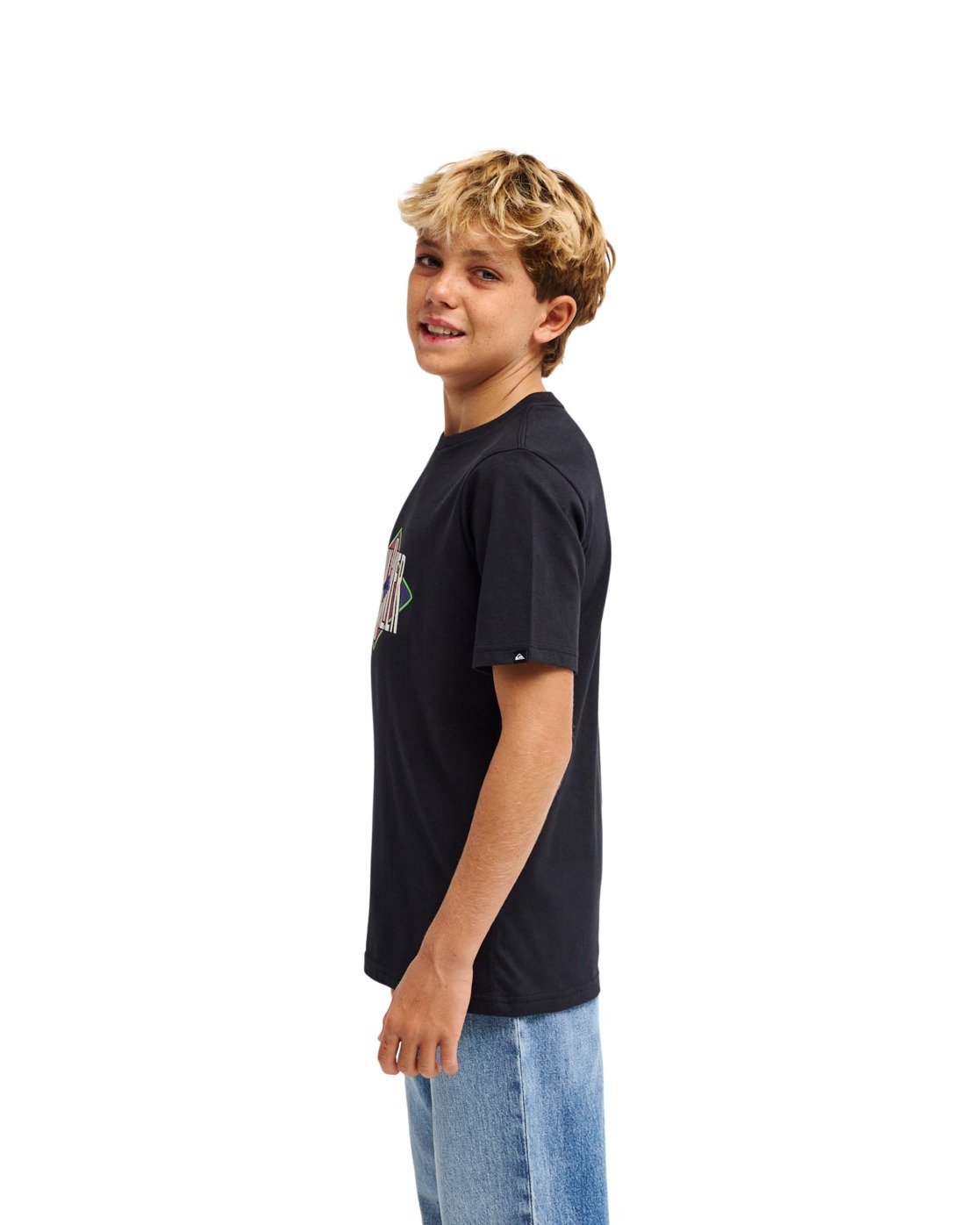 Tee-shirts Losange garçon noir Quiksilver Tee-shirts Losange garçon noir Noir