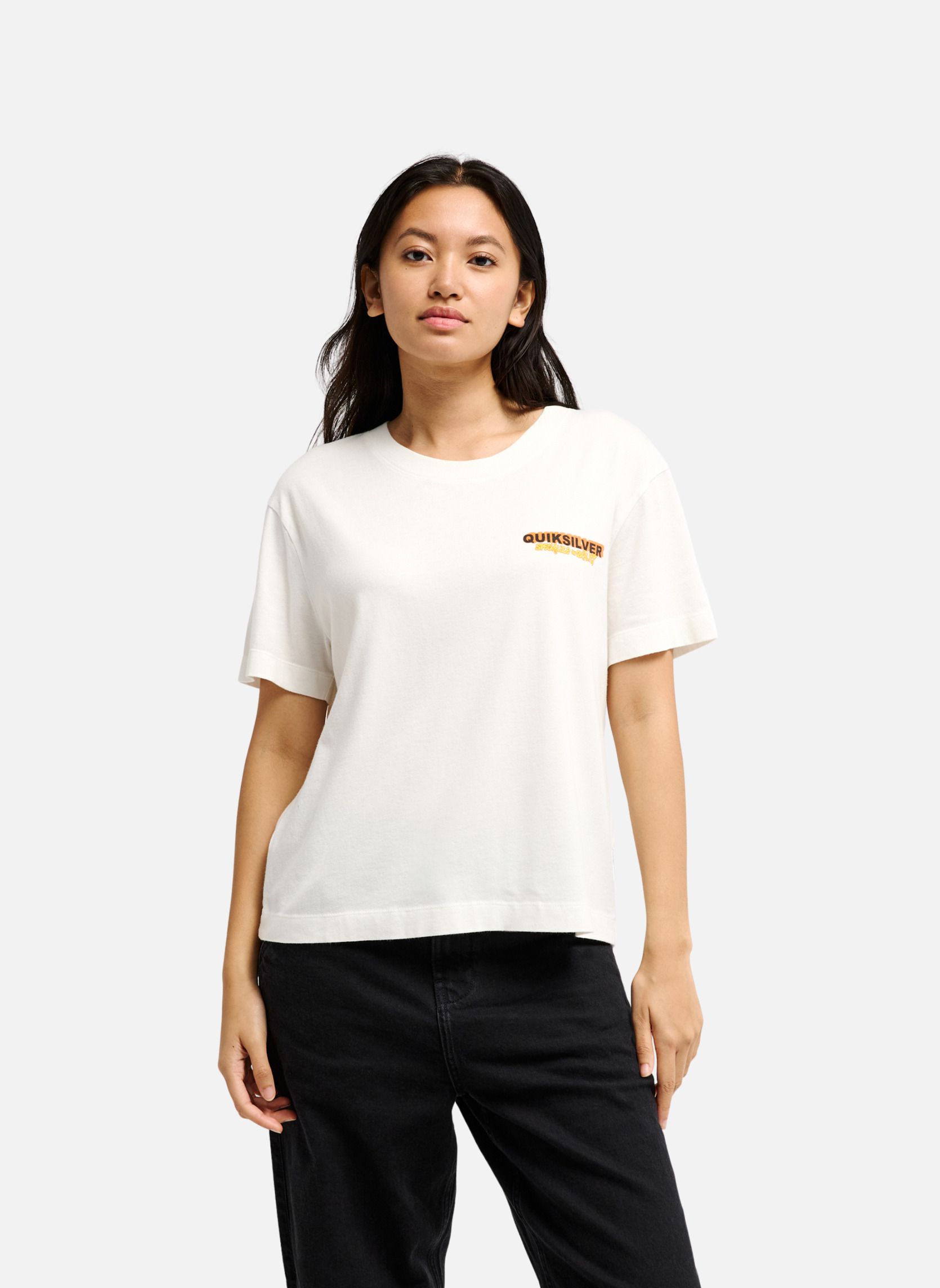 Tee-shirts Standard femme blanc Quiksilver Tee-shirts Standard femme blanc Blanc