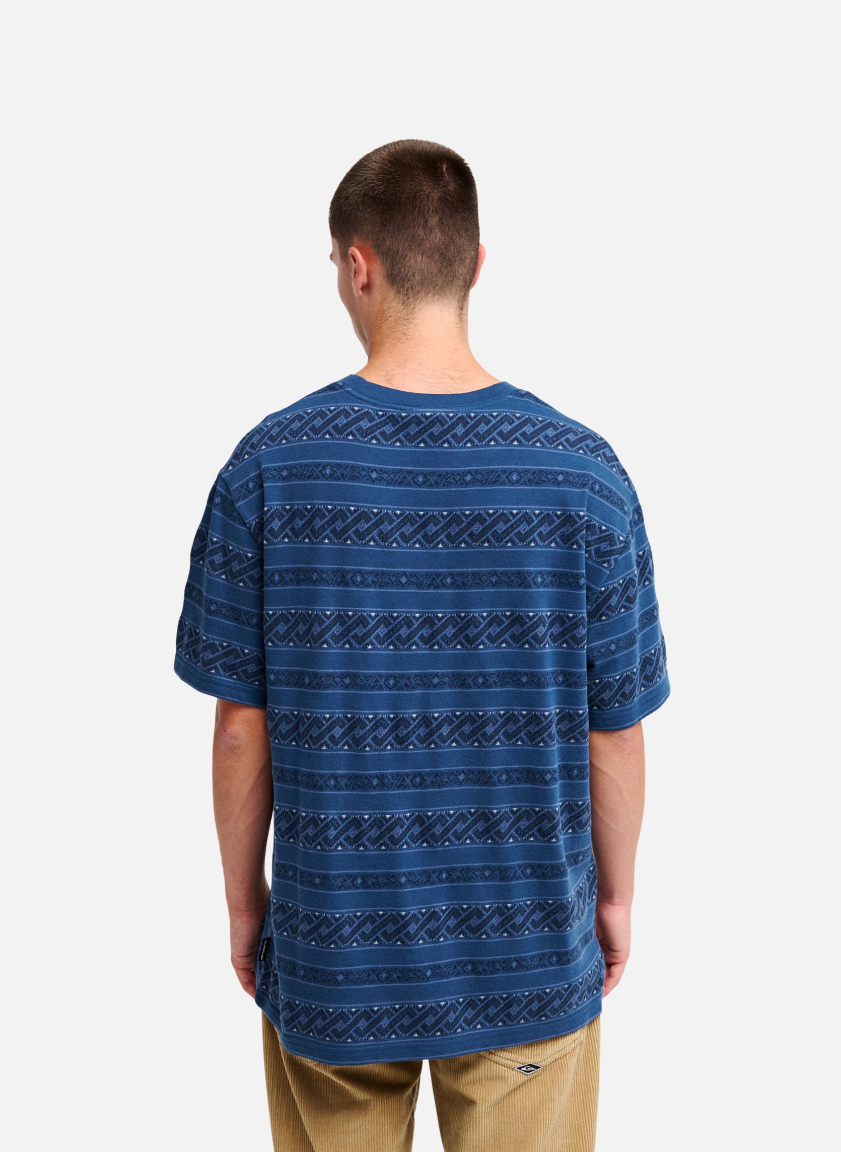 Tee-shirts Birdwood Jacquard homme bleu Quiksilver Tee-shirts Birdwood Jacquard homme bleu Bleu