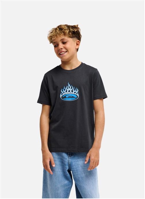 Quiksilver Tee-shirts Fishing garçon noir