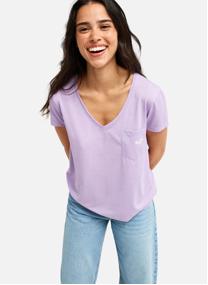 Tee-shirts Laguna Green V Neck femme gris