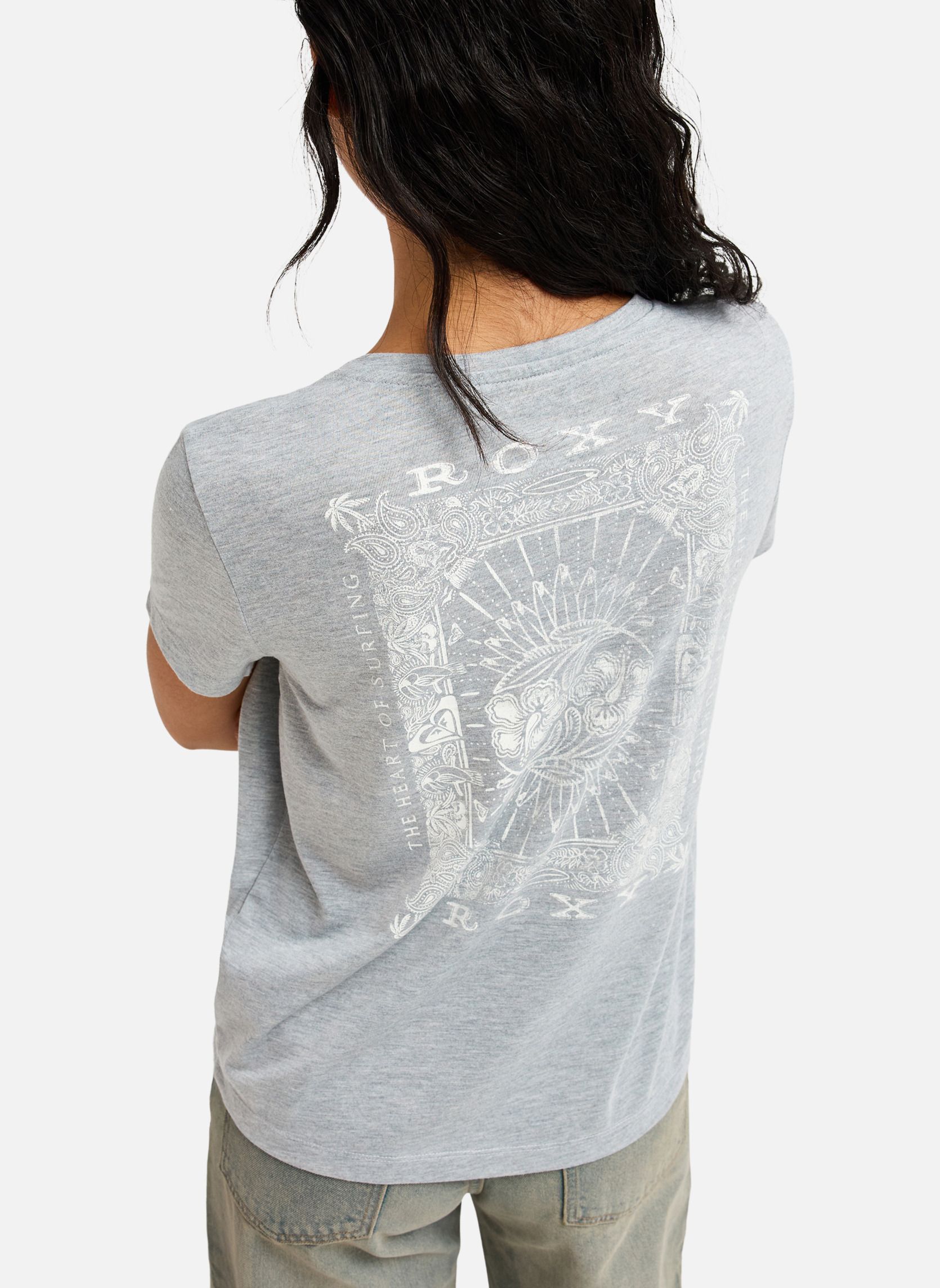 Tee-shirts Laguna Green V Neck femme gris Roxy Tee-shirts Laguna Green V Neck femme gris Gris