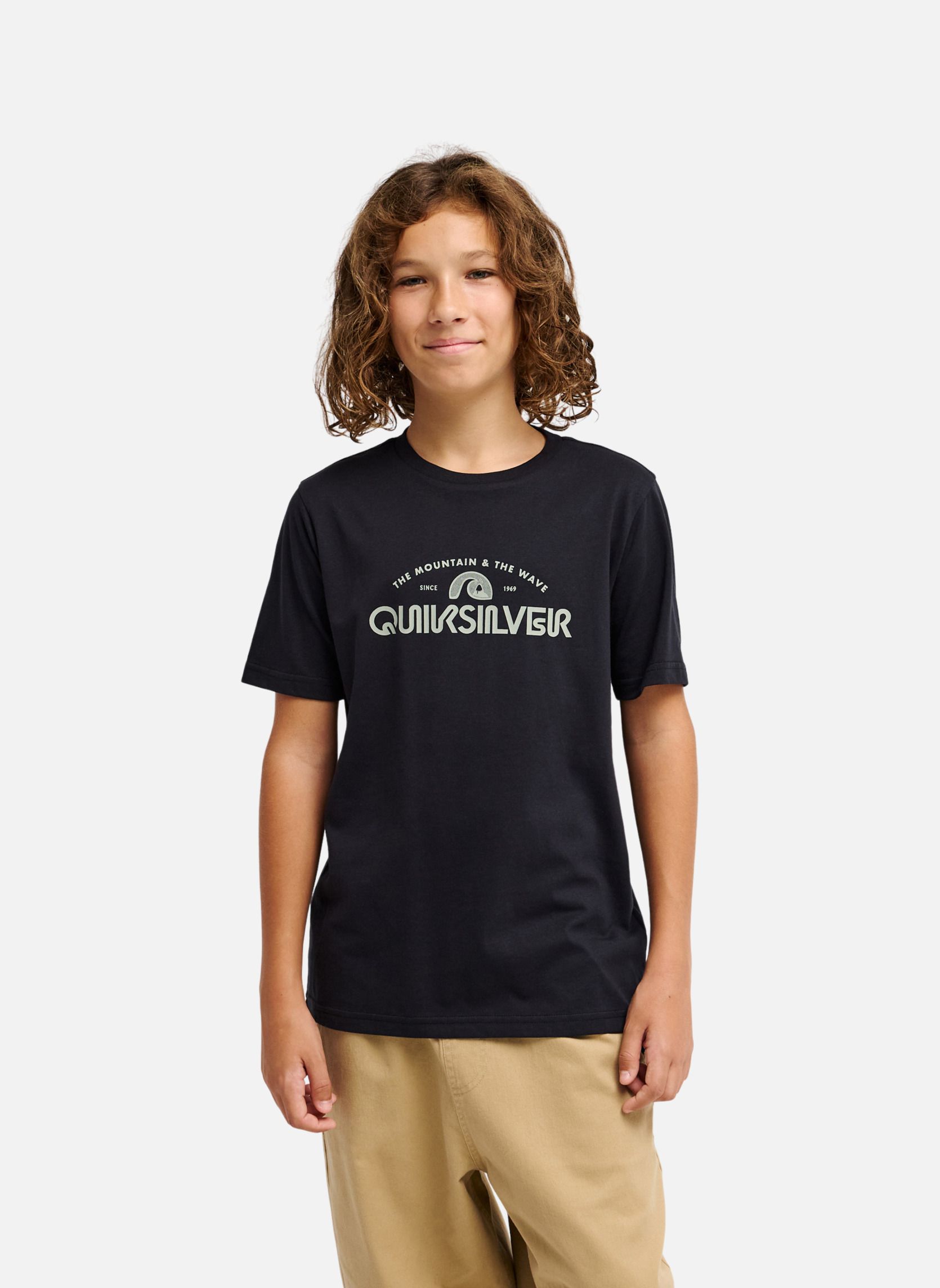 Tee-shirts Ev Vista Logo garçon noir Quiksilver Tee-shirts Ev Vista Logo garçon noir Noir