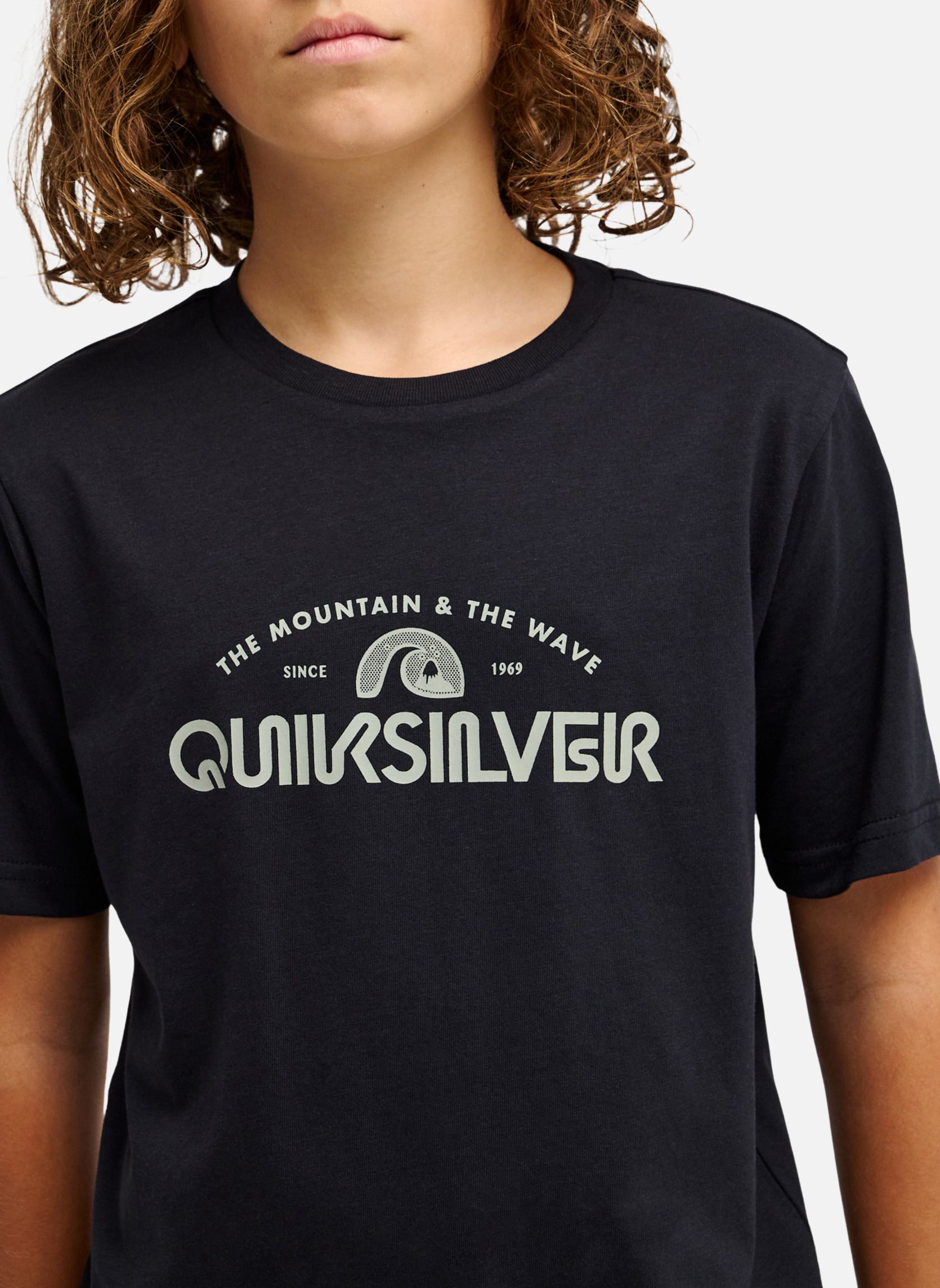 Tee-shirts Ev Vista Logo garçon noir Quiksilver Tee-shirts Ev Vista Logo garçon noir Noir