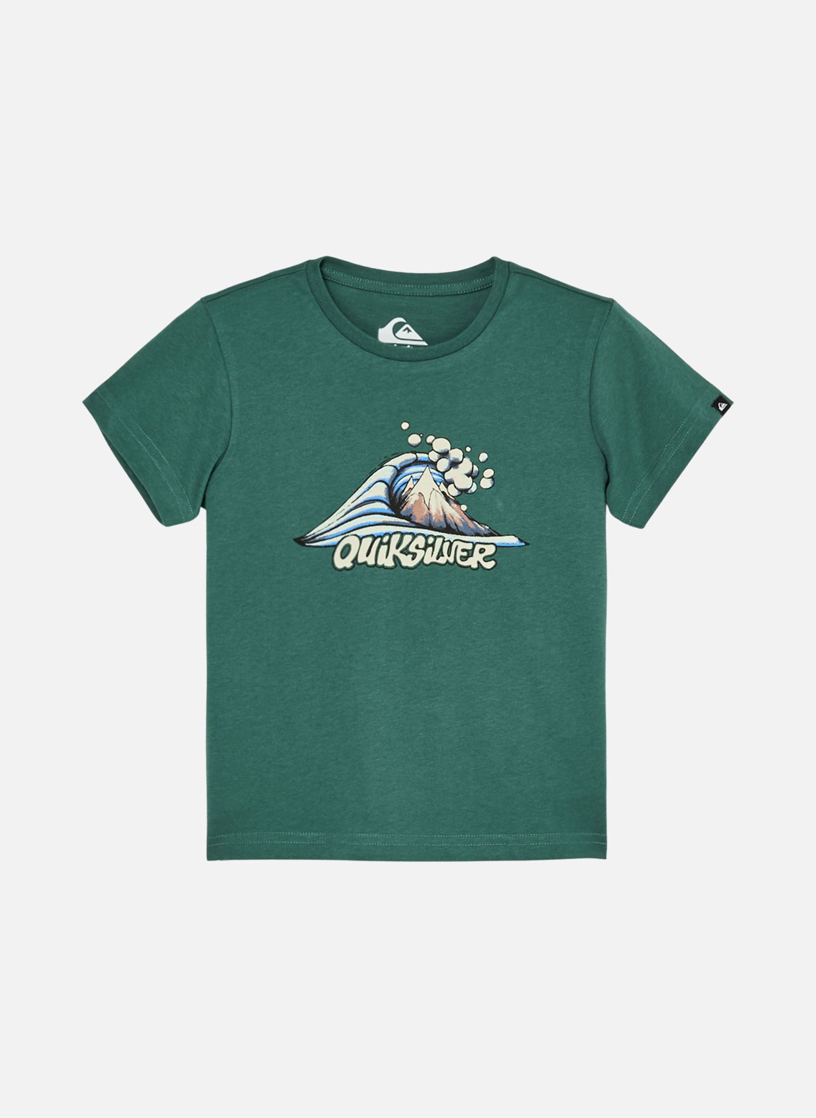 Tee-shirts Mtb&Wave garçon vert Quiksilver Tee-shirts Mtb&Wave garçon vert Vert