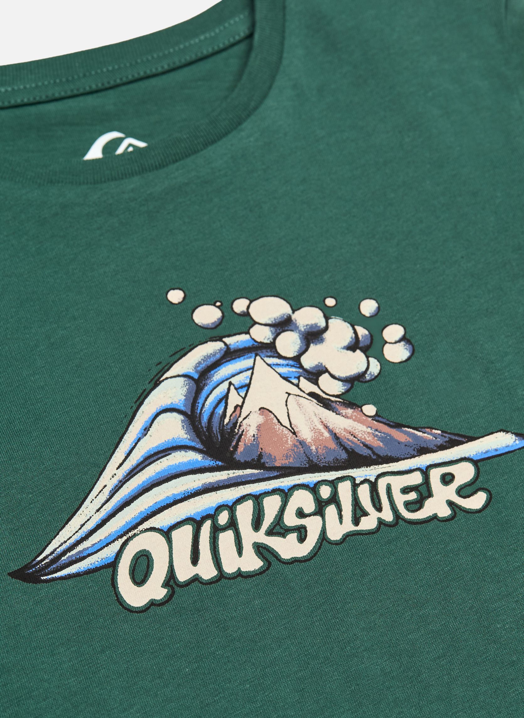 Tee-shirts Mtb&Wave garçon vert Quiksilver Tee-shirts Mtb&Wave garçon vert Vert