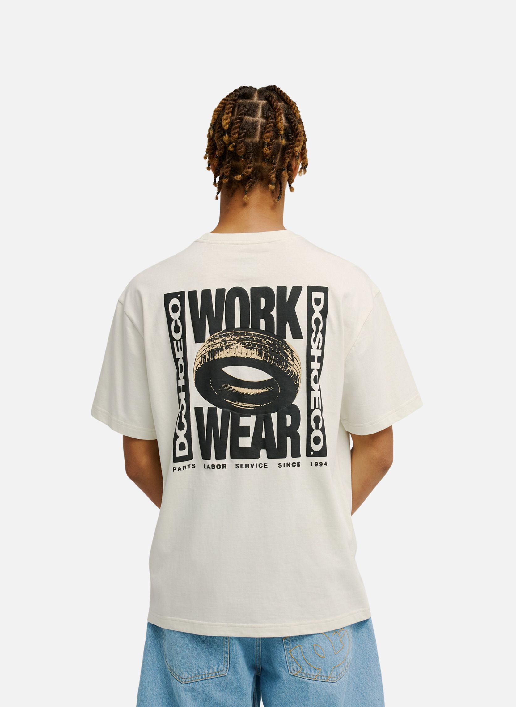 Tee-shirts DC Tire Job homme blanc DC Shoes Tee-shirts DC Tire Job homme blanc Blanc