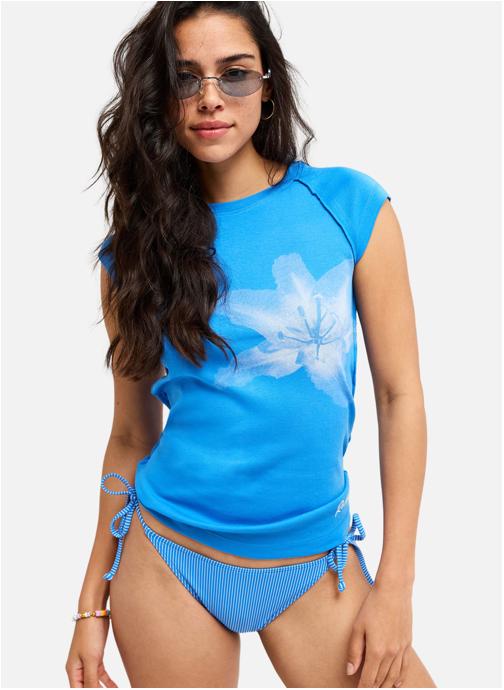 Roxy Tee-shirts Oceans Lucky femme bleu