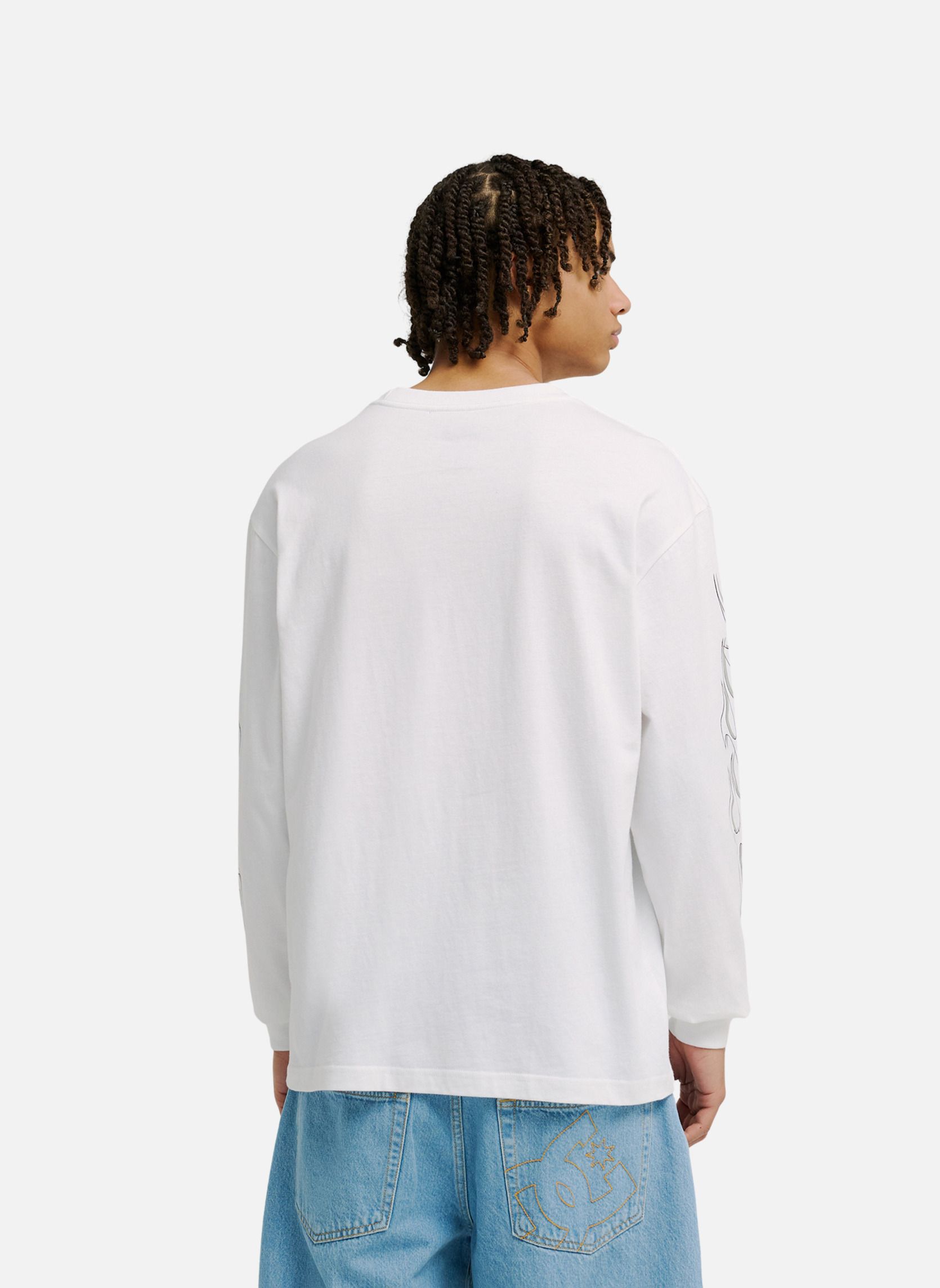Tee-shirts DC Side Flame homme blanc DC Shoes Tee-shirts DC Side Flame homme blanc Blanc