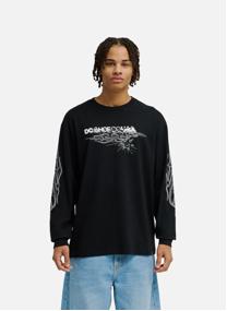Tee-shirts DC Side Flame homme blanc
