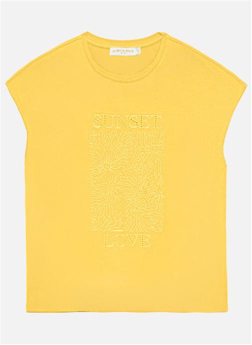 La Petite Etoile Tee-shirts T-shirt - TUNSET - 11-ecru femme jaune