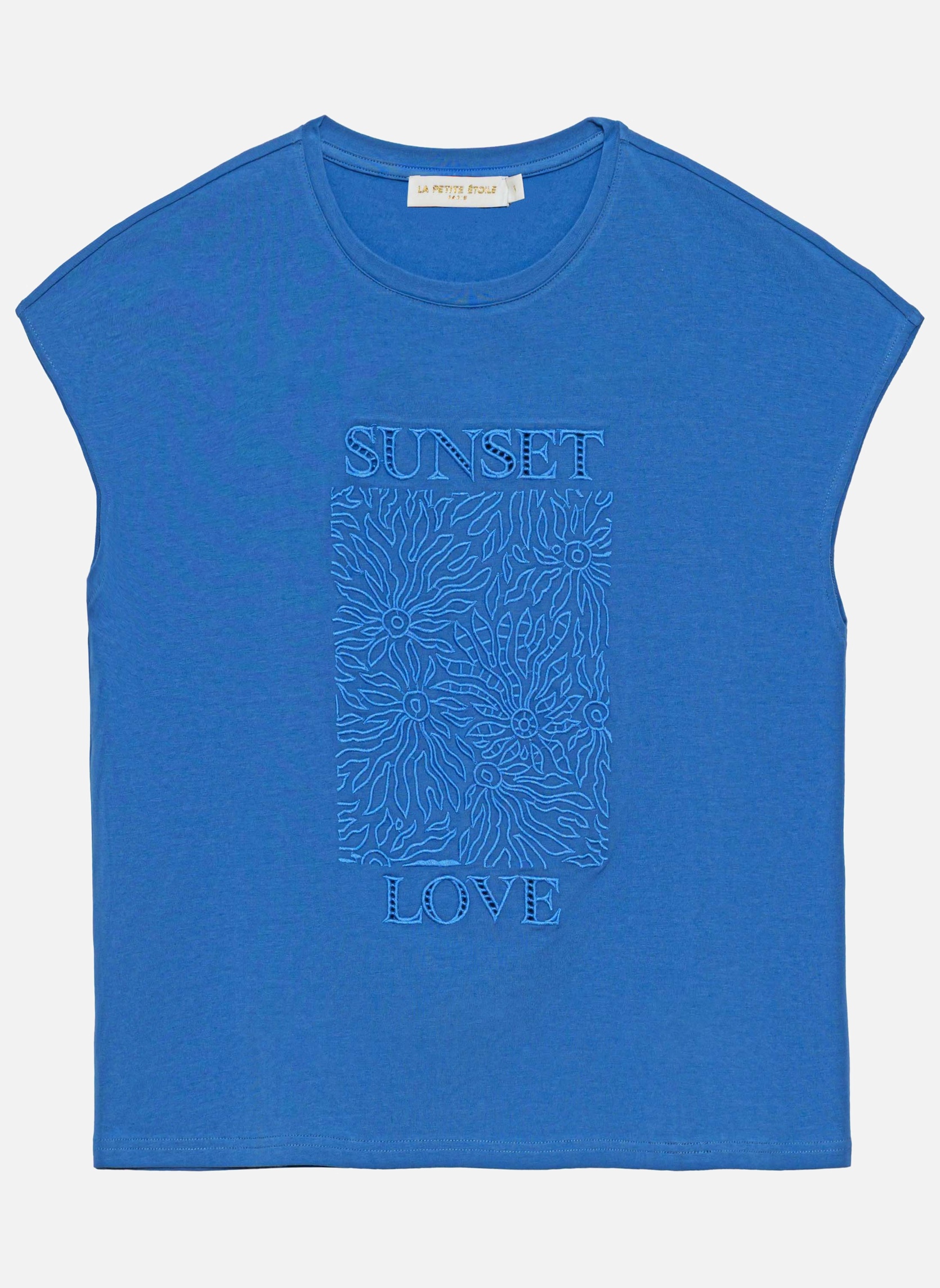Tee-shirts T-shirt - TUNSET - 11-ecru femme bleu La Petite Etoile Tee-shirts T-shirt - TUNSET - 11-ecru femme bleu Bleu denim