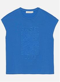 Tee-shirts T-shirt - TUNSET - 11-ecru femme bleu La Petite Etoile Tee-shirts T-shirt - TUNSET - 11-ecru femme bleu Bleu denim