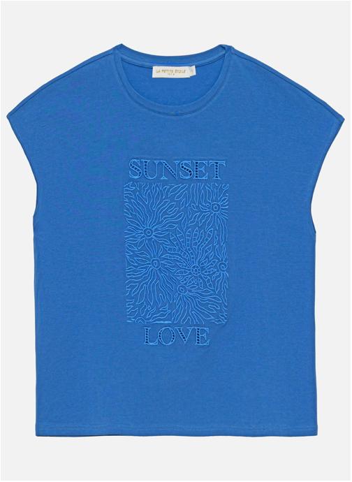 La Petite Etoile Tee-shirts T-shirt - TUNSET - 11-ecru femme bleu