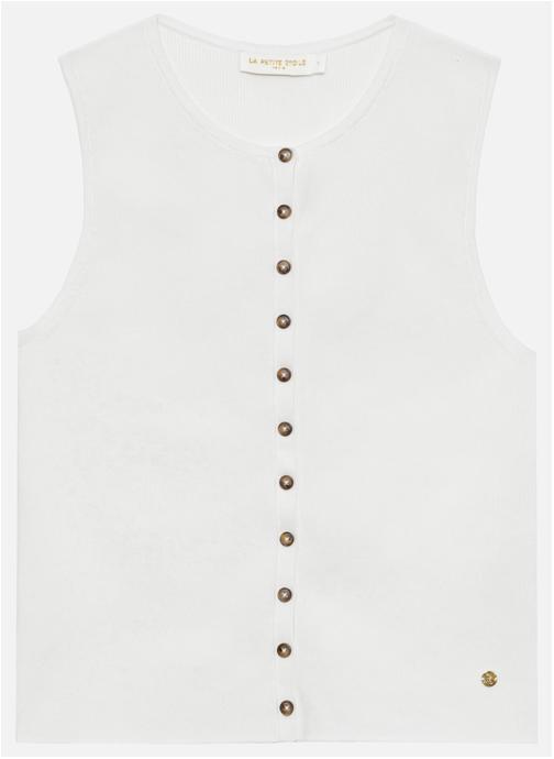 La Petite Etoile Gilets Gilet - MAGGIE - 11-ecru femme beige