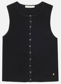 Gilets Gilet - MAGGIE - 11-ecru femme noir La Petite Etoile Gilets Gilet - MAGGIE - 11-ecru femme noir Noir