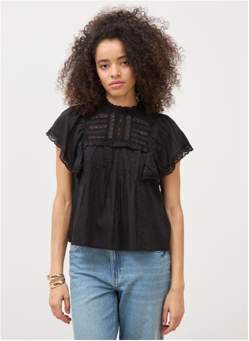 Bonobo Chemises VOLANBLOUF femme noir