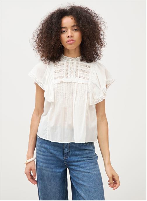 Bonobo Chemises VOLANBLOUF femme blanc