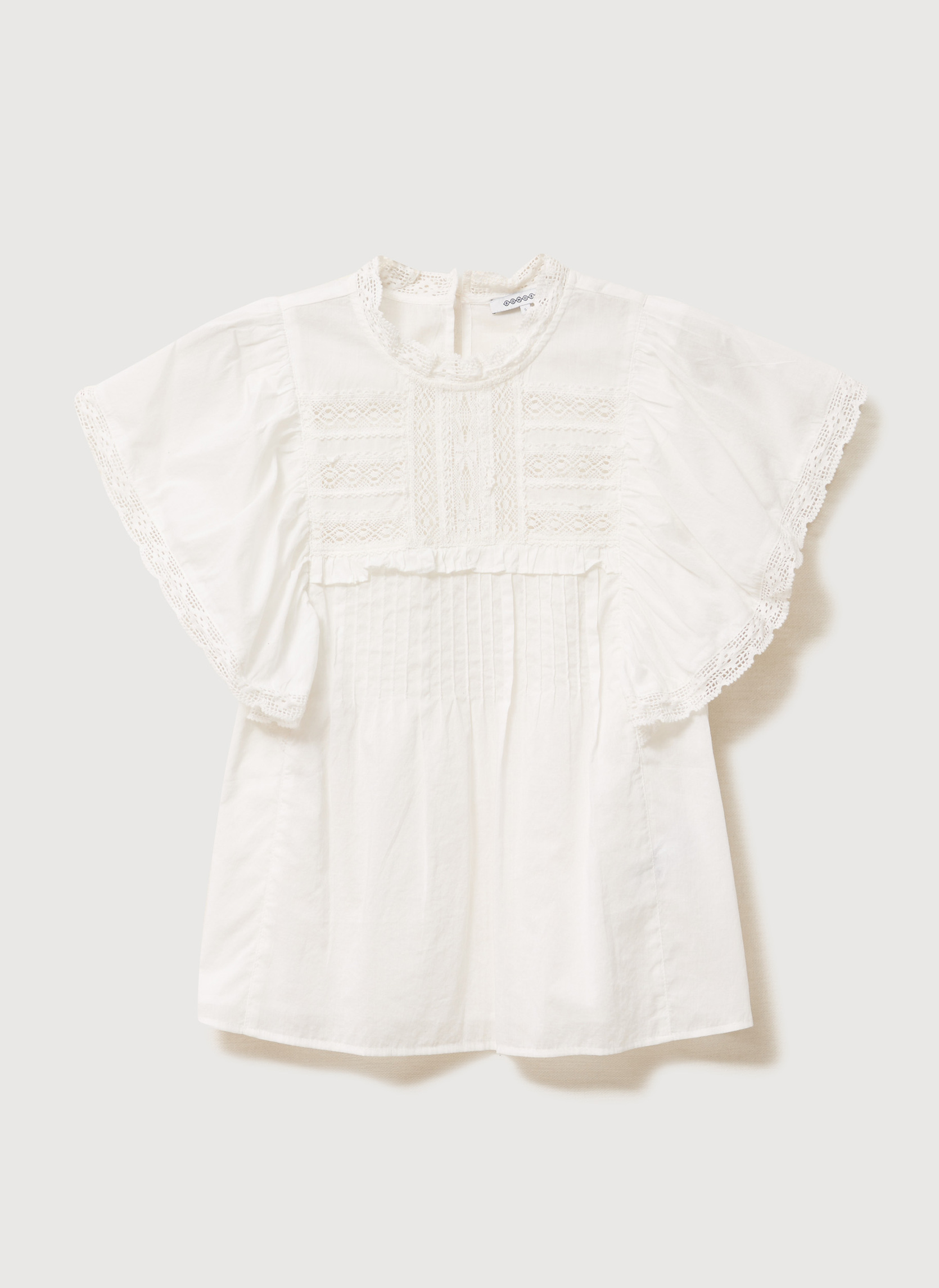 Chemises VOLANBLOUF femme blanc Bonobo Chemises VOLANBLOUF femme blanc Blanc