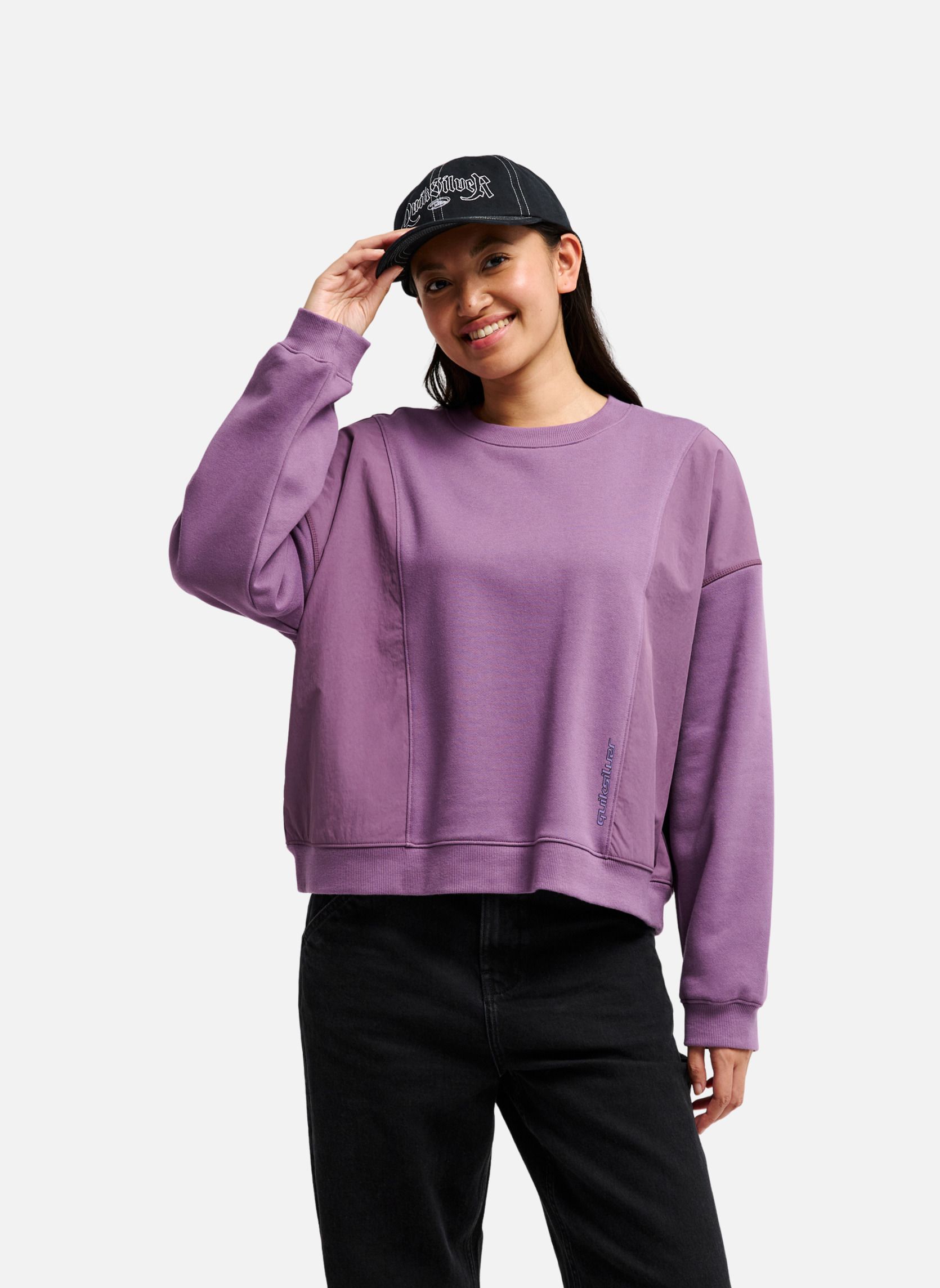 Sweats à capuche Sunway Block femme violet Quiksilver Sweats à capuche Sunway Block femme violet Violet