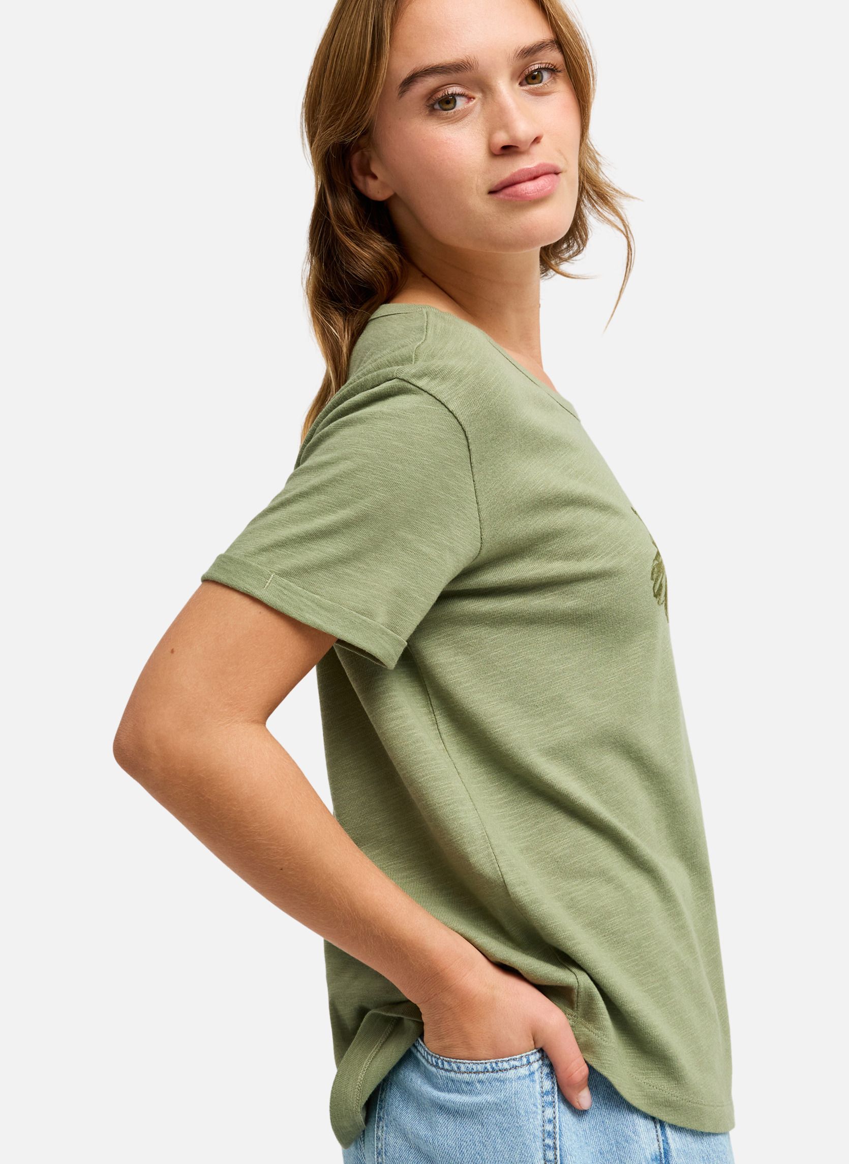 Tee-shirts Oceanwave Regular Slub femme vert Roxy Tee-shirts Oceanwave Regular Slub femme vert Vert
