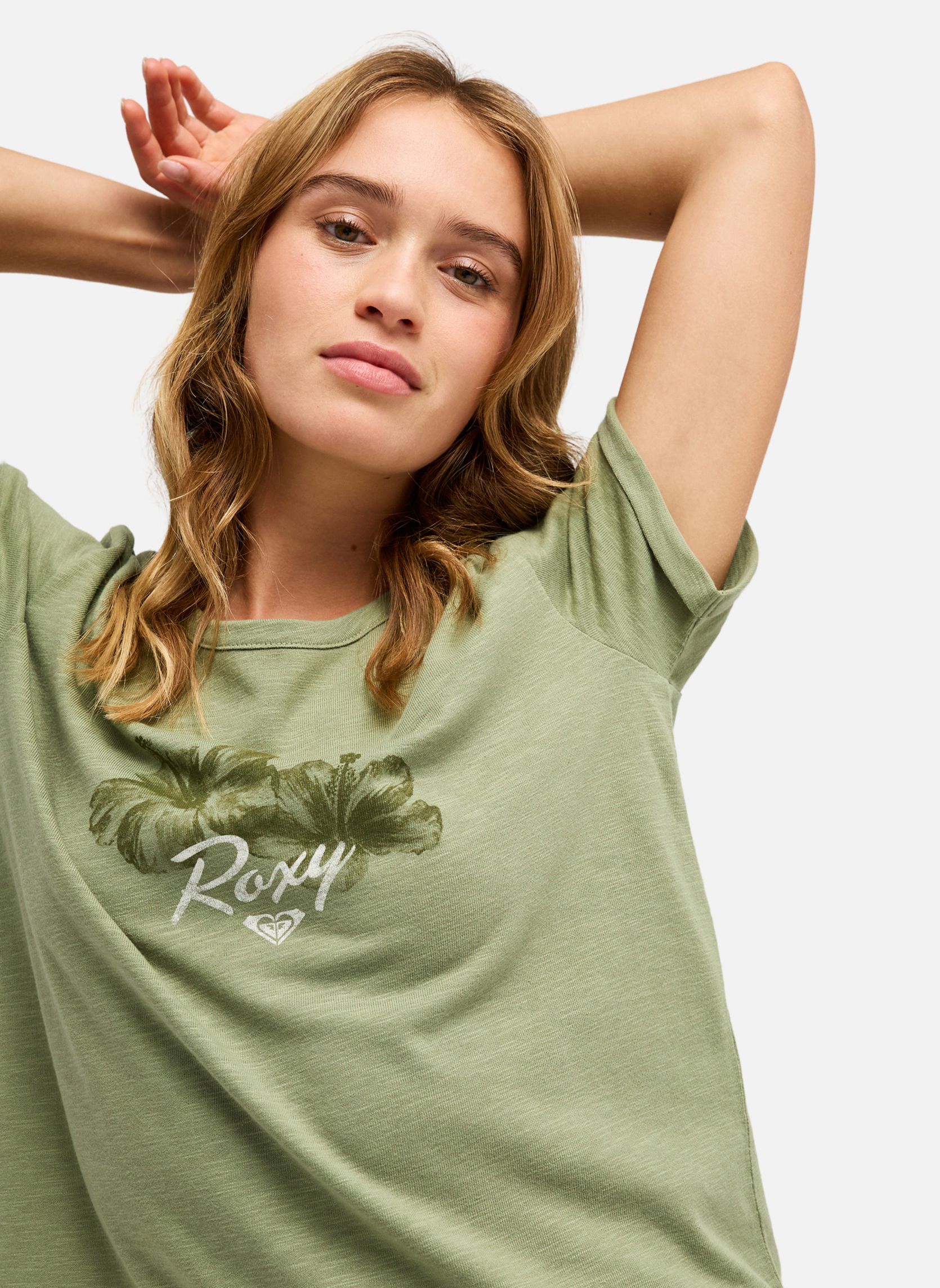 Tee-shirts Oceanwave Regular Slub femme vert Roxy Tee-shirts Oceanwave Regular Slub femme vert Vert