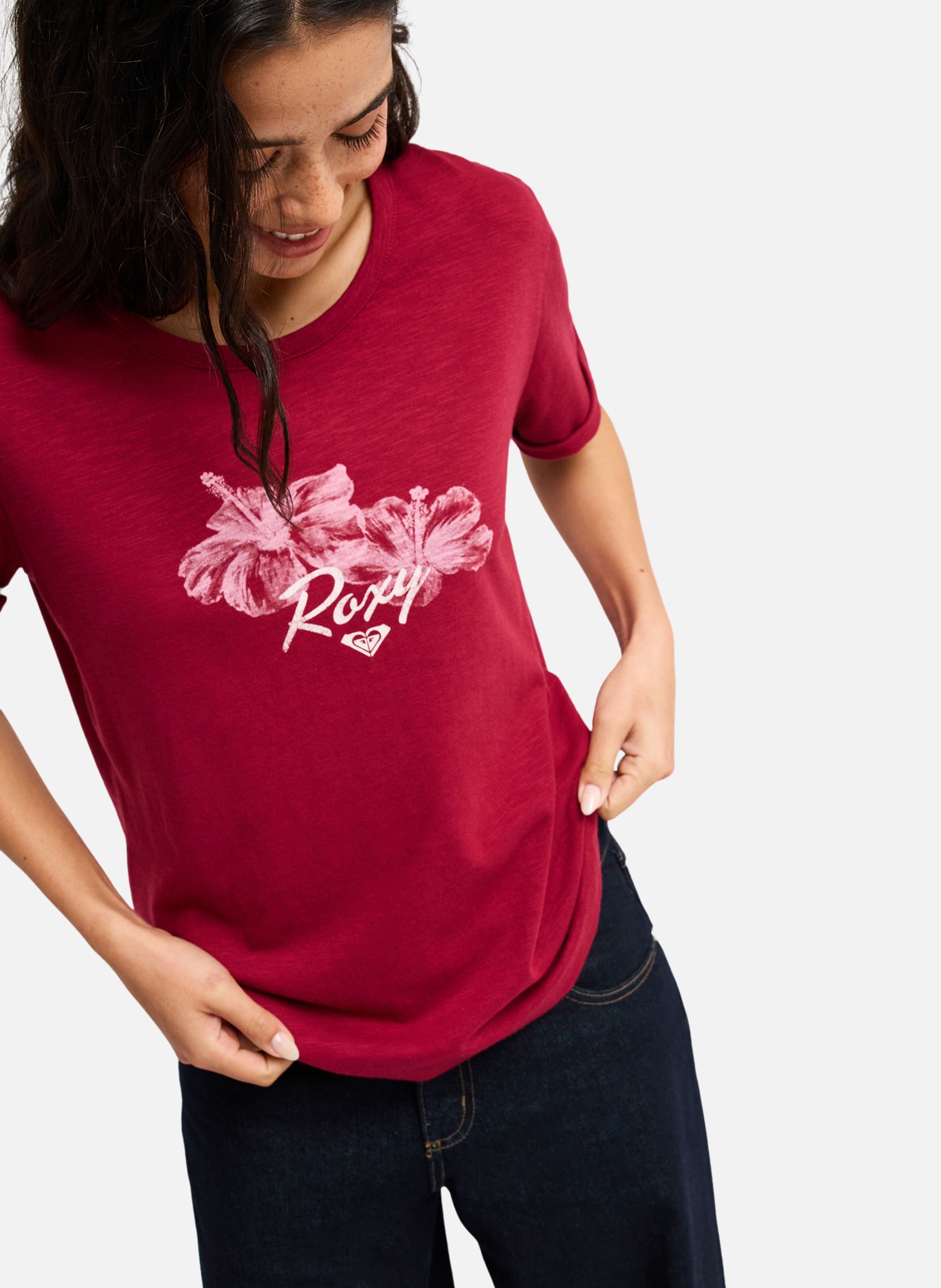 Tee-shirts Oceanwave Regular Slub femme rouge Roxy Tee-shirts Oceanwave Regular Slub femme rouge Rouge