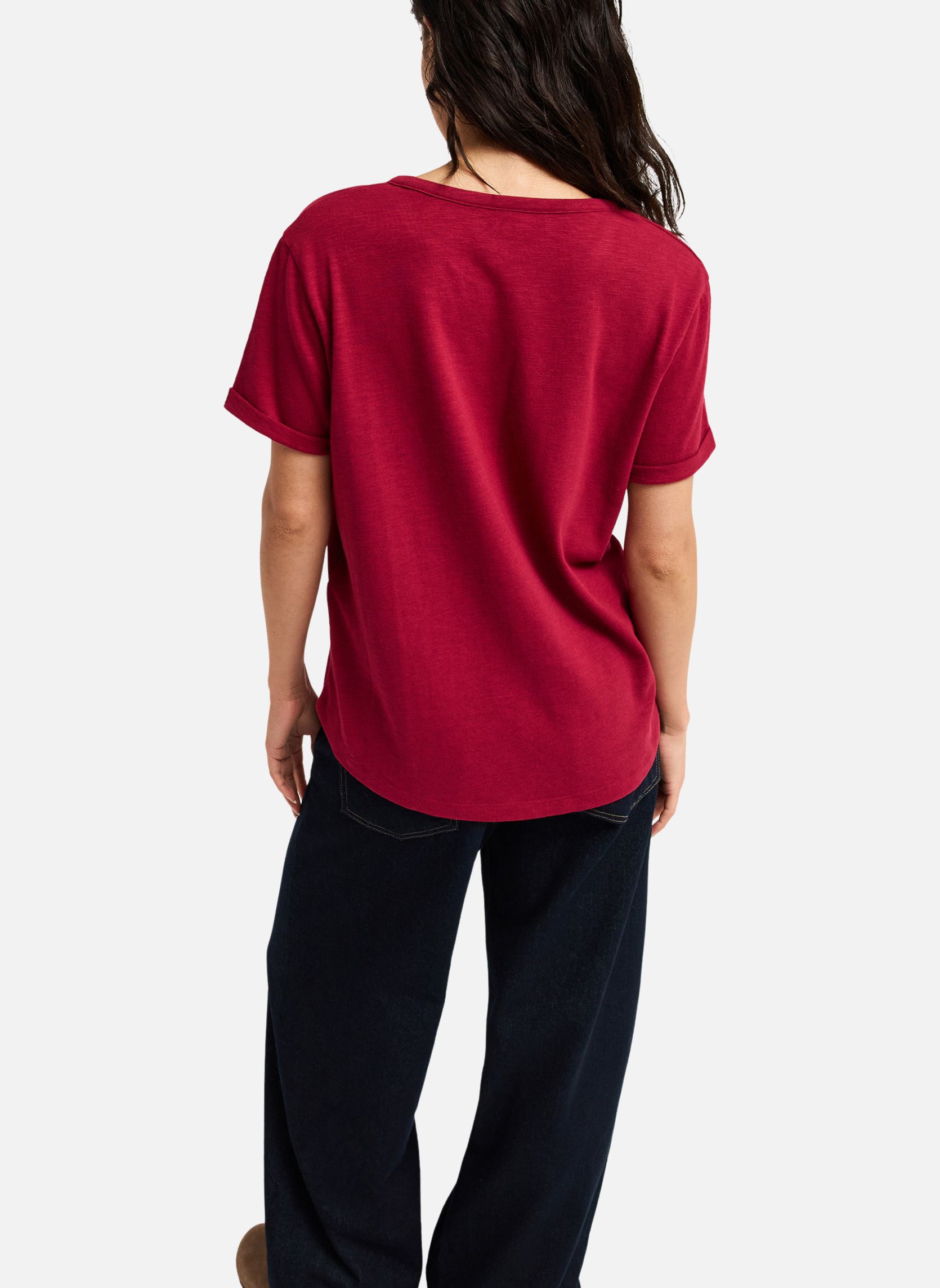 Tee-shirts Oceanwave Regular Slub femme rouge Roxy Tee-shirts Oceanwave Regular Slub femme rouge Rouge