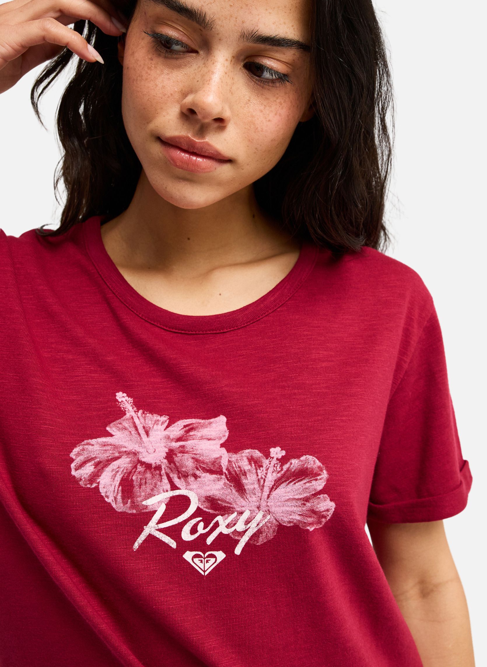 Tee-shirts Oceanwave Regular Slub femme rouge Roxy Tee-shirts Oceanwave Regular Slub femme rouge Rouge