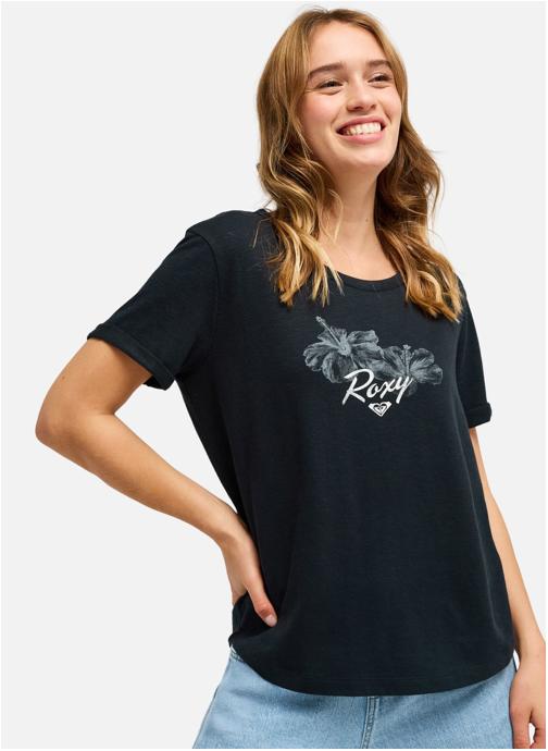 Roxy Tee-shirts Oceanwave Regular Slub femme noir