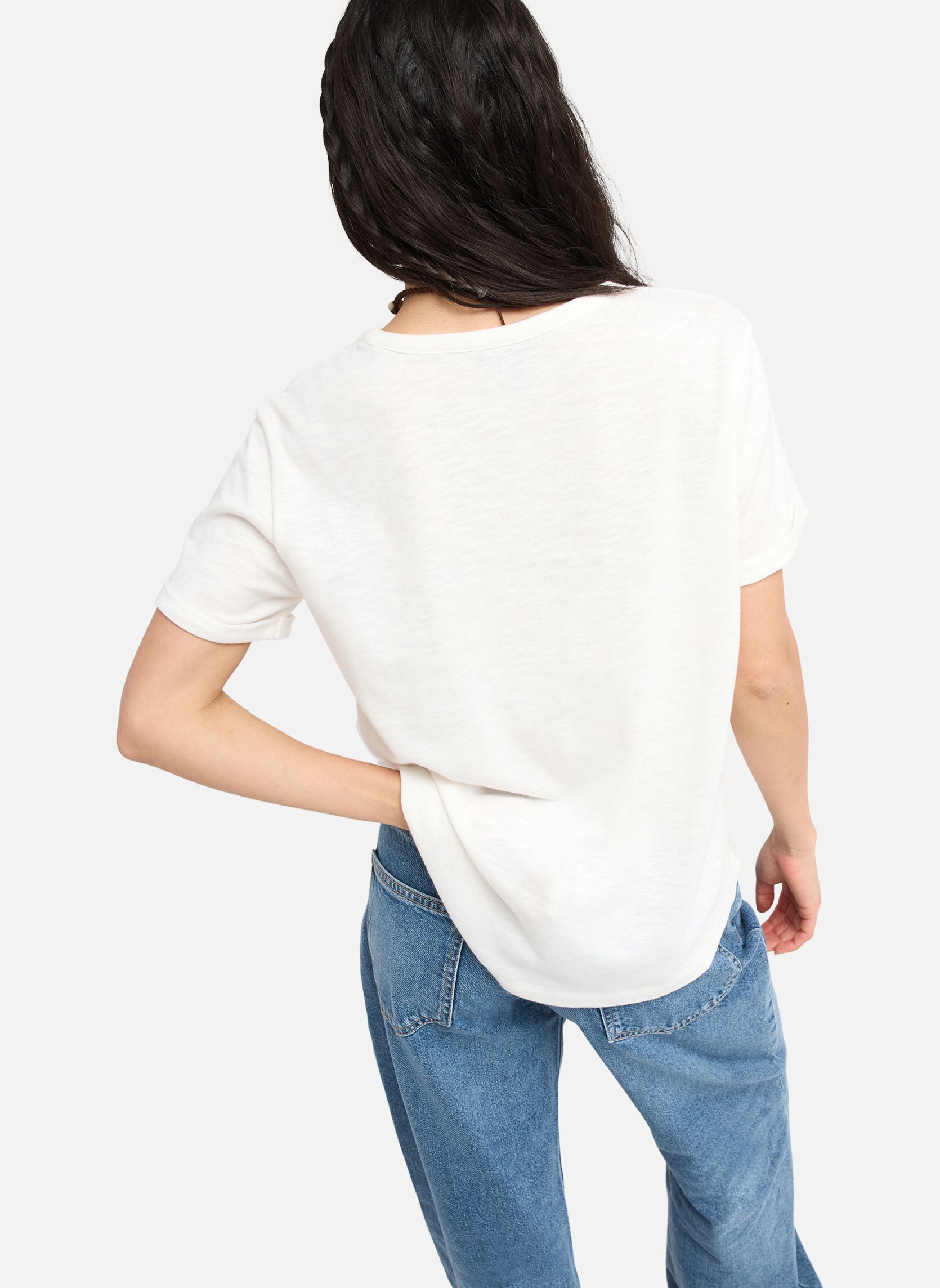 Tee-shirts Oceanwave Regular Slub femme blanc Roxy Tee-shirts Oceanwave Regular Slub femme blanc Blanc