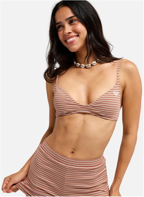 Roxy Hauts de maillot balconnet Wild Sunset Bralette femme beige