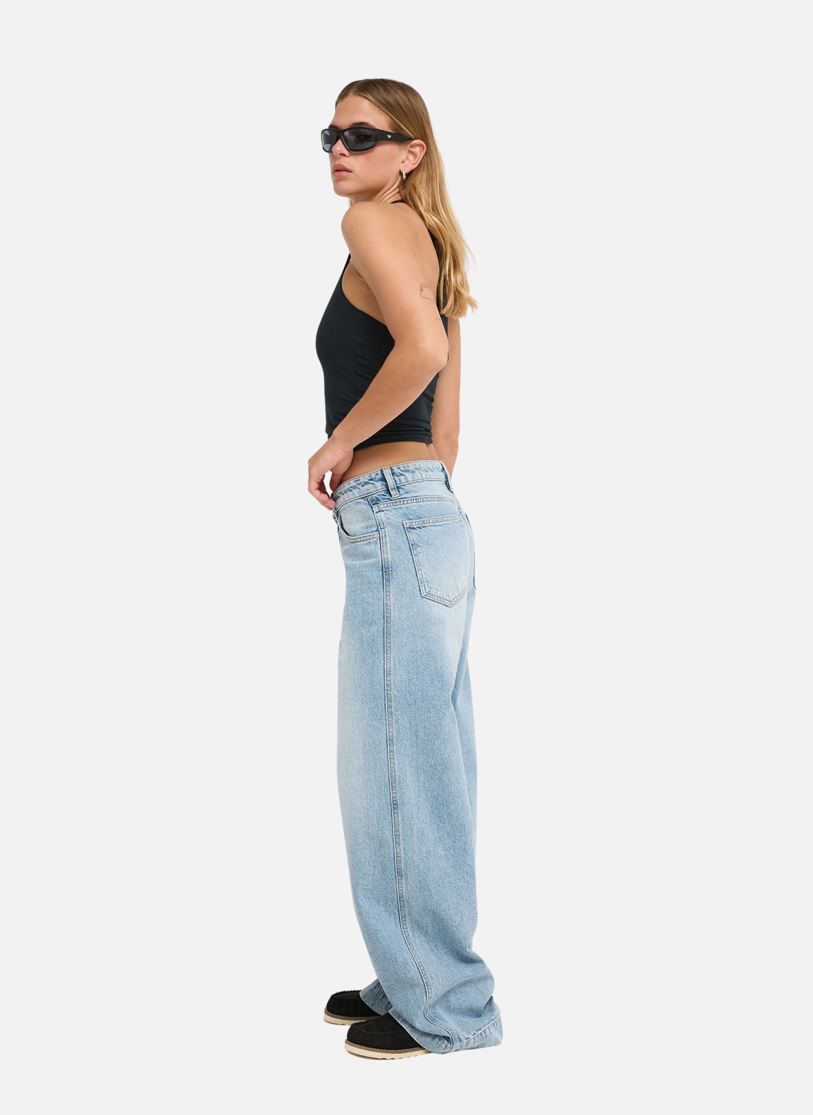 Jeans droit Sun And Done femme bleu Roxy Jeans droit Sun And Done femme bleu Bleu
