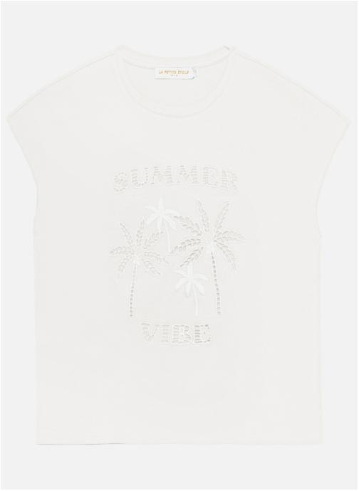 La Petite Etoile Tee-shirts T-shirt - TIM - 11-ecru femme beige