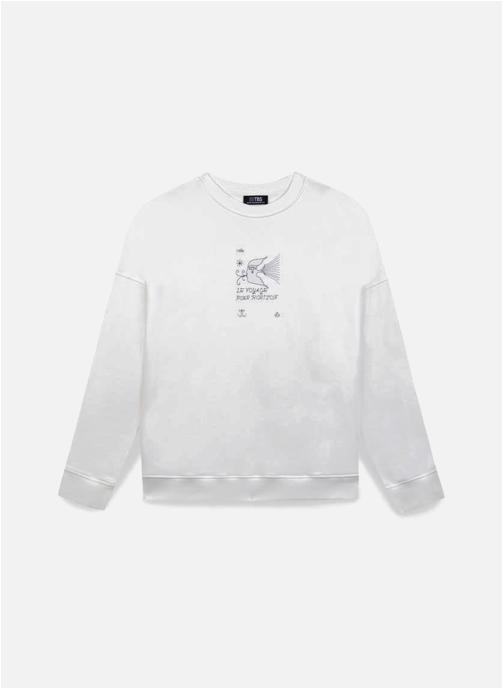 TBS Sweats à capuche DENIZ ARCTIQUE femme blanc