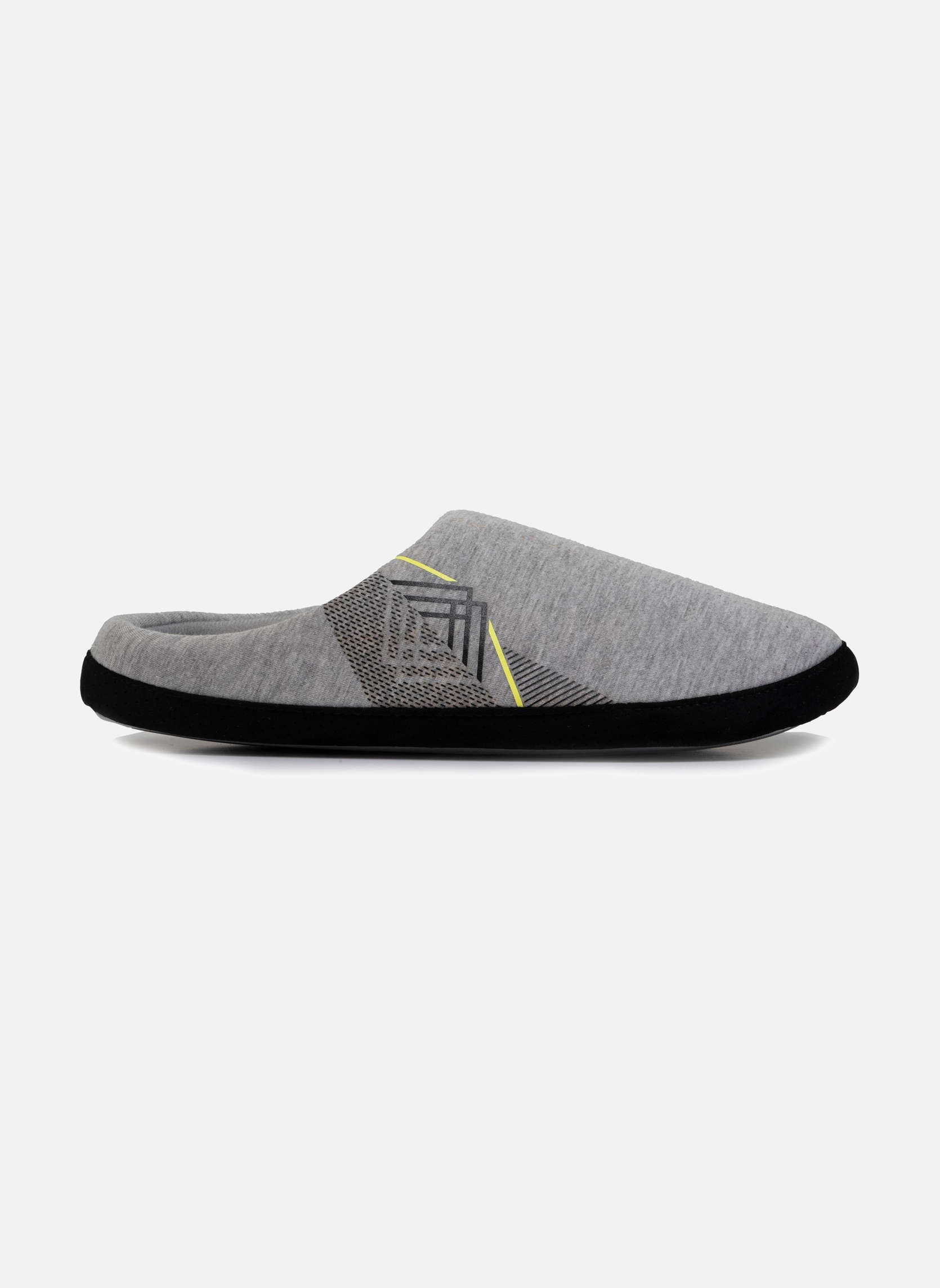 Chaussons Chaussons mules Homme jersey Gris foncé homme gris Isotoner Chaussons Chaussons mules Homme jersey Gris foncé homme gris Gris clair